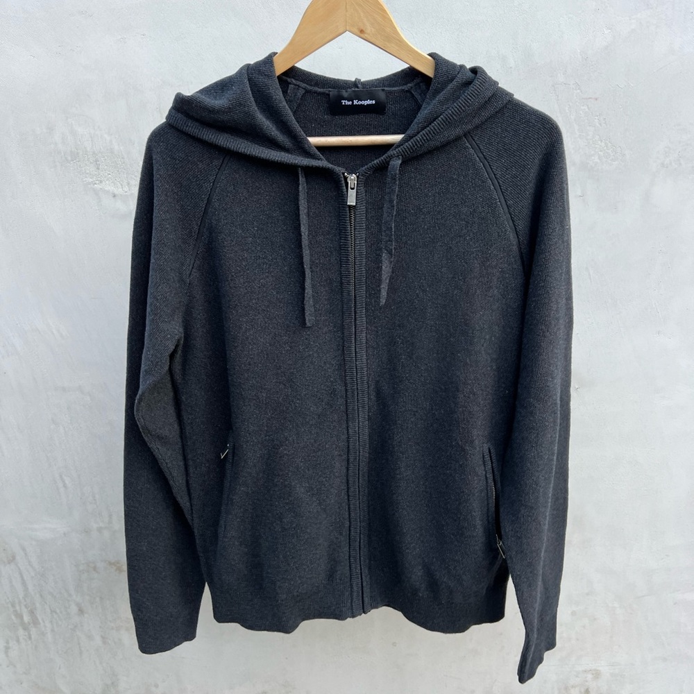 The Kooples zip up hoodie dark grey